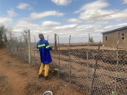 18 October 2024 - Fencing in progress