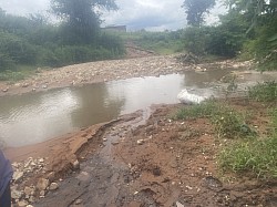 Small river to the farm